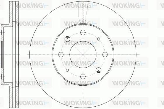 Woking D6775.10 - Гальмівний диск autozip.com.ua