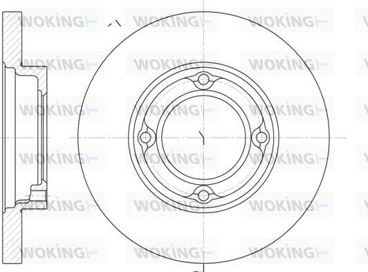 Woking D6770.00 - Гальмівний диск autozip.com.ua