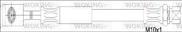 Woking G1953.00 - Гальмівний шланг autozip.com.ua