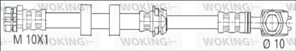 Woking G1904.36 - Гальмівний шланг autozip.com.ua