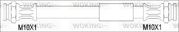 Woking G1906.02 - Гальмівний шланг autozip.com.ua