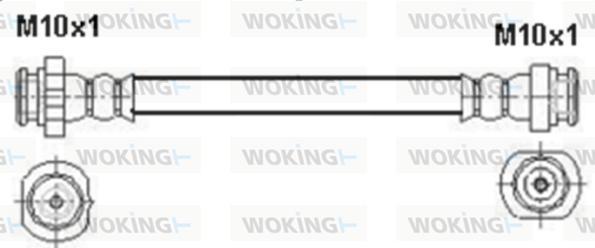 Woking G1900.63 - Гальмівний шланг autozip.com.ua