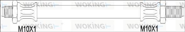 Woking G1900.04 - Гальмівний шланг autozip.com.ua