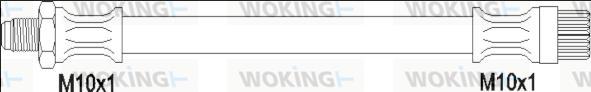 Woking G1900.28 - Гальмівний шланг autozip.com.ua