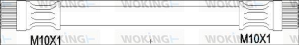 Woking G1900.72 - Гальмівний шланг autozip.com.ua