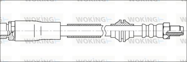 Woking G1901.99 - Гальмівний шланг autozip.com.ua