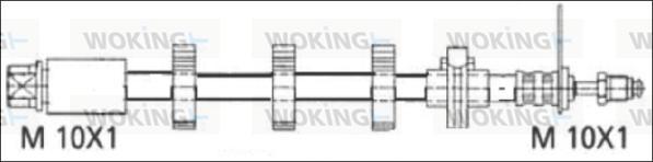 Woking G1901.66 - Гальмівний шланг autozip.com.ua