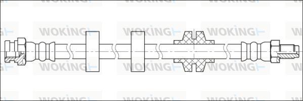 Woking G1901.81 - Гальмівний шланг autozip.com.ua