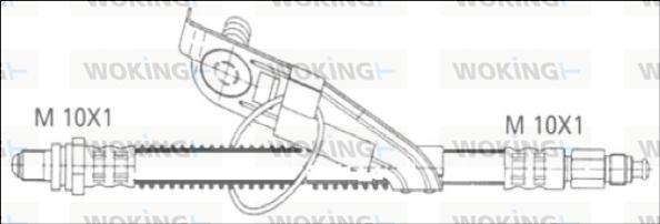 Woking G1903.67 - Гальмівний шланг autozip.com.ua