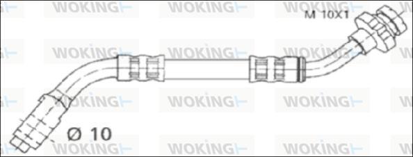 Woking G1903.88 - Гальмівний шланг autozip.com.ua