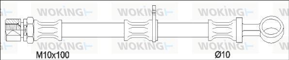 Woking G1903.82 - Гальмівний шланг autozip.com.ua