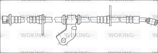 Woking G1903.72 - Гальмівний шланг autozip.com.ua