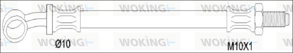 Woking G1937.00 - Гальмівний шланг autozip.com.ua