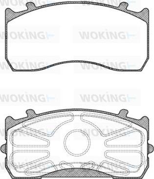 Woking JSA 9153.10 - Гальмівні колодки, дискові гальма autozip.com.ua