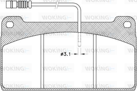 Woking JSA 9233.40 - Гальмівні колодки, дискові гальма autozip.com.ua