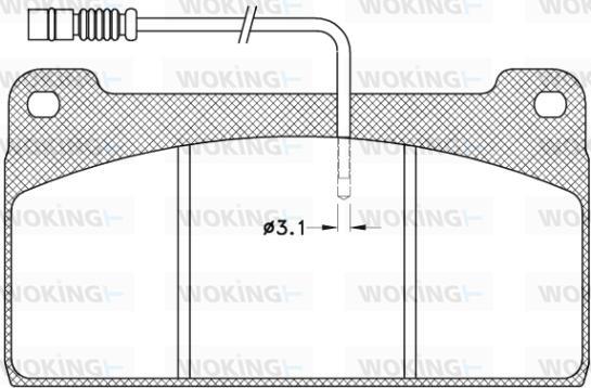 Woking JSA 9233.41 - Гальмівні колодки, дискові гальма autozip.com.ua