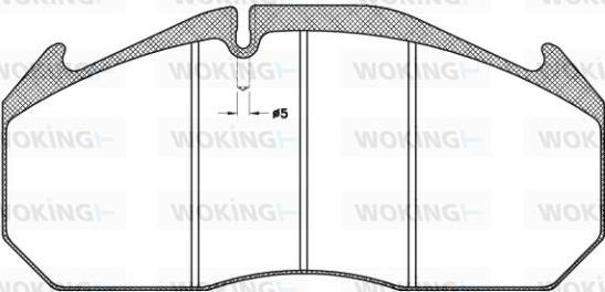 Woking JSA 4063.11 - Гальмівні колодки, дискові гальма autozip.com.ua