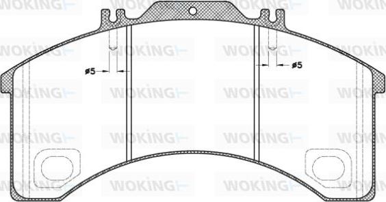 Woking JSA 5983.00 - Гальмівні колодки, дискові гальма autozip.com.ua