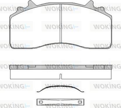 Woking JSA 19413.10 - Гальмівні колодки, дискові гальма autozip.com.ua