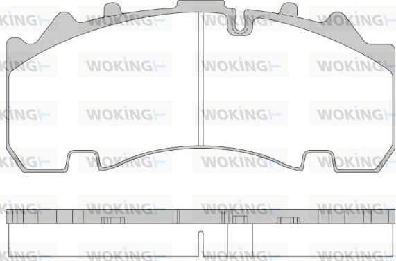 Woking JSA 14543.10 - Гальмівні колодки, дискові гальма autozip.com.ua