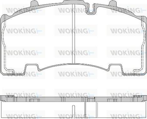 Woking JSA 14553.10 - Гальмівні колодки, дискові гальма autozip.com.ua