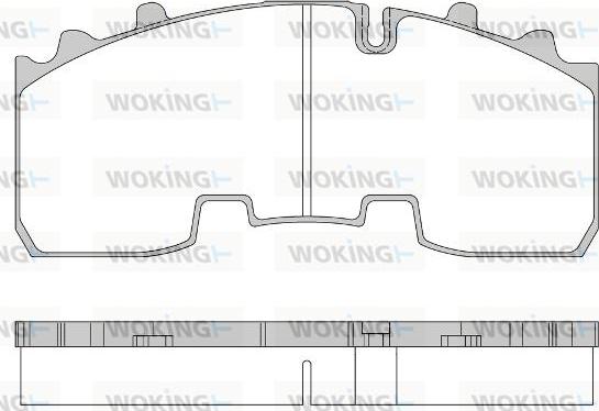 Woking JSA 14563.10 - Гальмівні колодки, дискові гальма autozip.com.ua