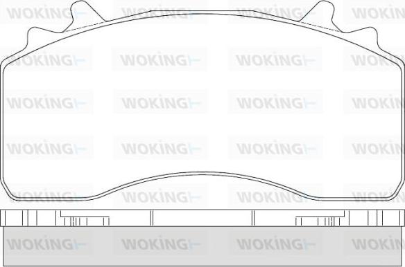 Woking JSA 14263.10 - Гальмівні колодки, дискові гальма autozip.com.ua