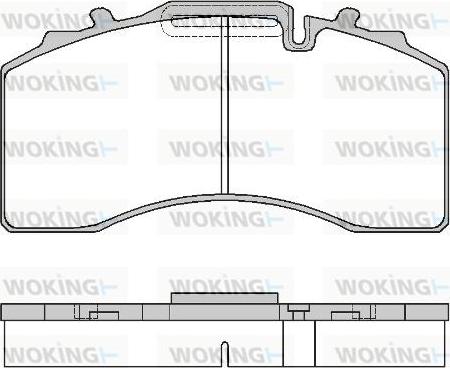 Woking JSA 15163.80 - Гальмівні колодки, дискові гальма autozip.com.ua