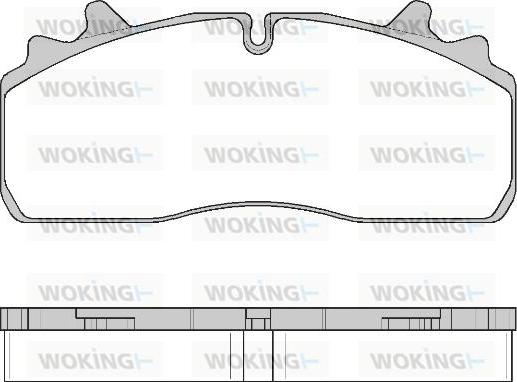 Woking JSA 16263.10 - Гальмівні колодки, дискові гальма autozip.com.ua