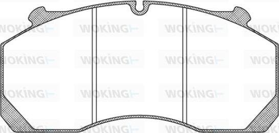 Woking JSA 10573.10 - Гальмівні колодки, дискові гальма autozip.com.ua