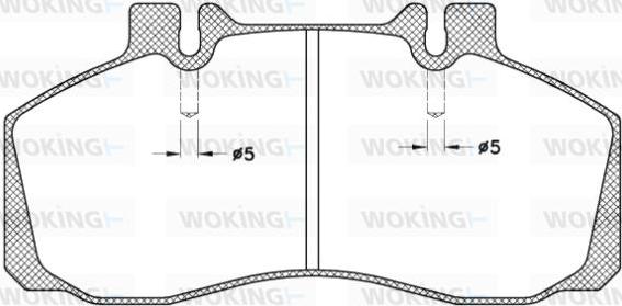 Woking JSA 3453.20 - Гальмівні колодки, дискові гальма autozip.com.ua