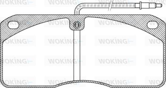 Woking JSA 3783.40 - Гальмівні колодки, дискові гальма autozip.com.ua