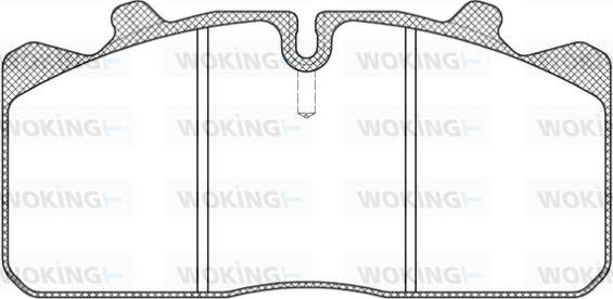 Woking JSA 7583.10 - Гальмівні колодки, дискові гальма autozip.com.ua