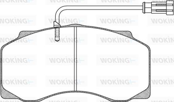 Woking JSA 7613.40 - Гальмівні колодки, дискові гальма autozip.com.ua