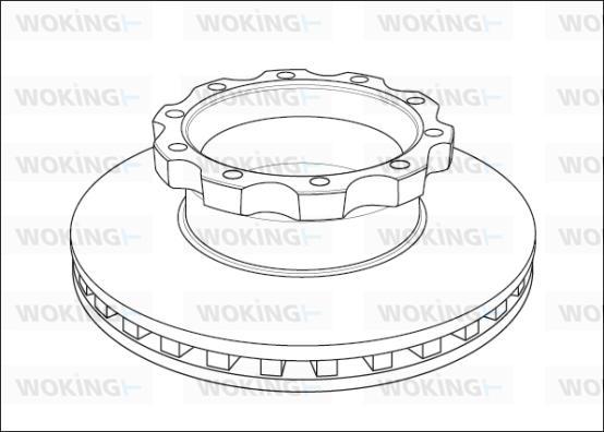 Meritor 68323754 - Гальмівний диск autozip.com.ua