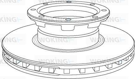 Woking NSA1057.20 - Гальмівний диск autozip.com.ua