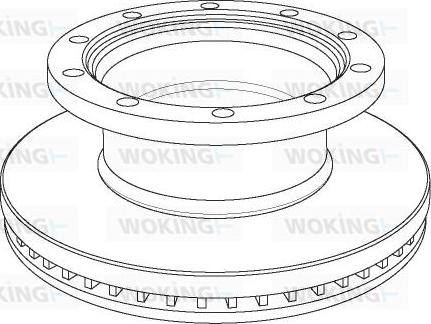 Woking NSA1069.20 - Гальмівний диск autozip.com.ua