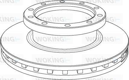 Woking NSA1061.20 - Гальмівний диск autozip.com.ua