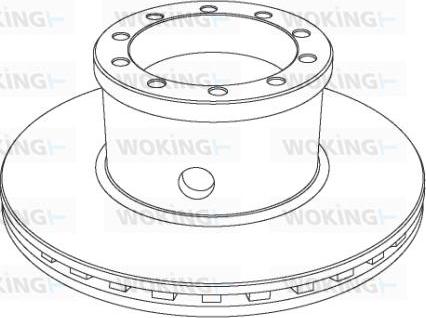 Woking NSA1019.20 - Гальмівний диск autozip.com.ua