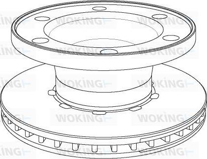 Woking NSA1076.20 - Гальмівний диск autozip.com.ua