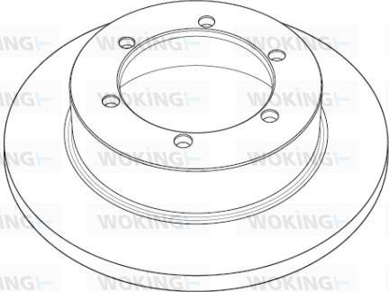 Woking NSA1191.10 - Гальмівний диск autozip.com.ua