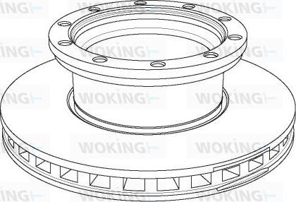 Woking NSA1144.20 - Гальмівний диск autozip.com.ua