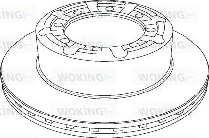 Woking NSA1140.20 - Гальмівний диск autozip.com.ua