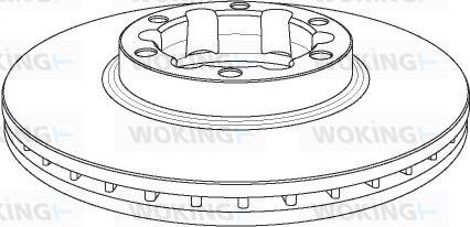 Woking NSA1165.20 - Гальмівний диск autozip.com.ua