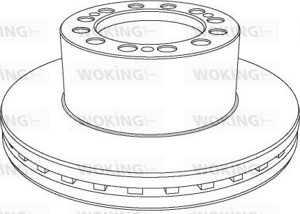 Woking NSA1109.20 - Гальмівний диск autozip.com.ua