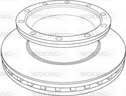 Woking NSA1189.20 - Гальмівний диск autozip.com.ua