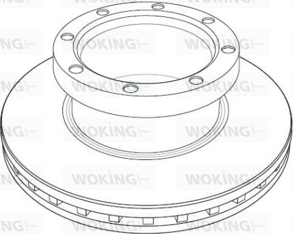 Woking NSA1185.20 - Гальмівний диск autozip.com.ua