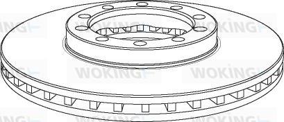 Woking NSA1138.20 - Гальмівний диск autozip.com.ua