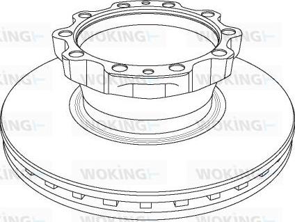 Woking NSA1174.20 - Гальмівний диск autozip.com.ua