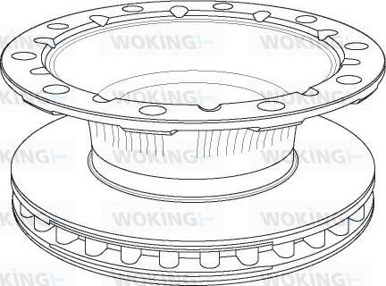 Woking NSA1170.20 - Гальмівний диск autozip.com.ua